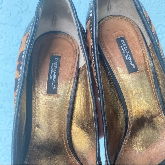 Dolce & Gabbana pony style calfskin heels size 38 1/2 - Picture 5 of 10